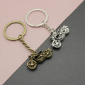 Metal Minimalist Motorcycle Keychain Car Key Ring Gift view 1