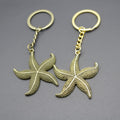 Metal Sea Star Keychain Minimalist Bag Charm Gift view 3