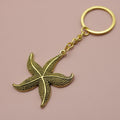 Metal Sea Star Keychain Minimalist Bag Charm Gift view 6
