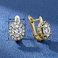 European Minimalist Ear Cuff Stud Earrings For Women, Shiny Metal Geometric Everyday Jewelry view 4