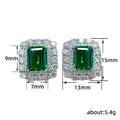 European Vintage Italian Palace Style Pave Queen Stud Earrings, Classic Versatile Women's Ear Jewelry view 4