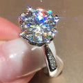 Creative Crown Zircon Ring For Women, Luxury Round Wrap Style Wedding Engagement Jewelry view 3