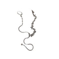 Alloy Leaf Sequin Snake Long Tassel Necklace Minimalist Chic Clavicle Jewelry For Women view 5