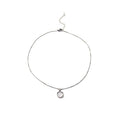 Minimalist Style White Chalcedony Round Pendant Necklace Light Luxury Versatile Collarbone Chain view 5