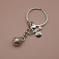 Zinc Alloy Basketball Keychain Bag Charm Sports Gift view 6