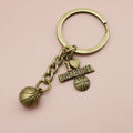 Zinc Alloy Basketball Keychain Bag Charm Sports Gift view 4