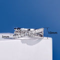 Autumn Winter Triple Band Three Layer Overlap Cross Index Finger Ring, Fashion Delicate Statement Jewelry view 5
