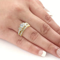 Fashion Minimalist Light Luxury Couple Ring, Elegant Wedding Engagement Proposal Finger Ring view 4