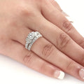 Fashion Minimalist Light Luxury Couple Ring, Elegant Wedding Engagement Proposal Finger Ring view 2