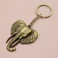 Zinc Alloy Minimalist Elephant Keychain Bag Charm Gift – Antique Copper view 6