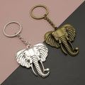 Zinc Alloy Minimalist Elephant Keychain Bag Charm Gift – Antique Copper view 1