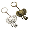 Zinc Alloy Minimalist Elephant Keychain Bag Charm Gift – Antique Copper view 5
