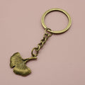 Metal Minimal Leaf Keychain Bag Charm Gift For Women view 6