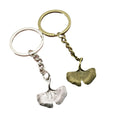 Metal Minimal Leaf Keychain Bag Charm Gift For Women view 5