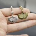 Metal Minimal Leaf Keychain Bag Charm Gift For Women view 4