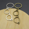 Zinc Alloy Simple Eyeglasses Keychain Bag Charm Gift view 4