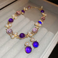 Vintage Court Style Faux Pearl Round Stud Earrings And Necklace Jewelry Set For Women view 1