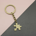 Metal Building Block Puzzle Keychain Bag Charm view 1