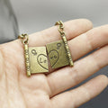 Zinc Alloy Love Couple Scroll Keychain Gift Bag Charm view 4
