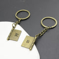 Zinc Alloy Love Couple Scroll Keychain Gift Bag Charm view 3