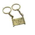 Zinc Alloy Love Couple Scroll Keychain Gift Bag Charm view 5