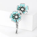 Alloy Enamel Flower Brooch Pin For Elegant Fashion Apparel Accessories view 2