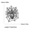 Alloy Enamel Spider Web Brooch For Creative Insect Decoration view 5