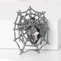 Alloy Enamel Spider Web Brooch For Creative Insect Decoration view 2
