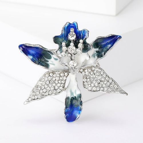 Alloy Rhinestone Pearl Sunflower Brooch For Elegant Apparel