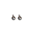Geometric Zircon Faux Pearl Hoop Earrings For Women Minimalist Silver Pin Elegant Style view 5