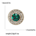 Alloy Emerald Color Crystal Brooch Pin For Sweater And Clothing Accessories view 5