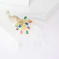 Alloy Rhinestone Peacock Brooch Pin For Coats Suits And Lapels view 5