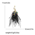 Alloy Rhinestone Peacock Brooch Pin For Coats Suits And Lapels view 6
