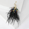 Alloy Rhinestone Peacock Brooch Pin For Coats Suits And Lapels view 4