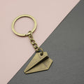 Alloy Paper Airplane Keychain Bag Charm view 1