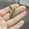 Alloy Paper Airplane Keychain Bag Charm view 3