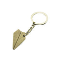 Alloy Paper Airplane Keychain Bag Charm view 5