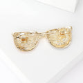 Vintage Alloy American Glasses Brooch Pin For Shirts And Jackets view 3