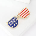 Vintage Alloy American Glasses Brooch Pin For Shirts And Jackets view 4
