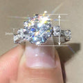 Single Row Bull Head Ring For Women Trendy Imitation Moissanite Finger Ring For Live Sales view 4
