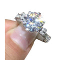 Single Row Bull Head Ring For Women Trendy Imitation Moissanite Finger Ring For Live Sales view 5