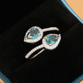 Classic Teardrop Open Adjustable Ring Light Luxury Party Accessory For Women view 2