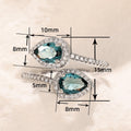 Classic Teardrop Open Adjustable Ring Light Luxury Party Accessory For Women view 5