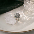 Hip Hop Five Point Star Ring With Vintage Eagle And Skull, Punk Gothic Dark Style Women's Jewelry view 4