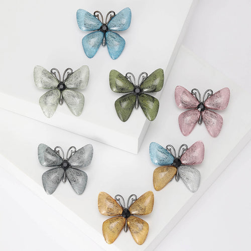 Alloy Enamel Butterfly Brooch For Suit Coat And Acrylic Corsage
