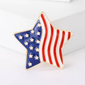 Alloy Enamel Five Point Star Brooch Pin For Clothing Accessories view 1