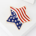 Alloy Enamel Five Point Star Brooch Pin For Clothing Accessories view 2
