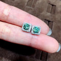 Fashion Simulated Moissanite Stud Earrings For Women, Cross Border Hot Selling Ear Jewelry view 2