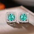 Fashion Simulated Moissanite Stud Earrings For Women, Cross Border Hot Selling Ear Jewelry view 5