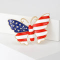 Alloy Rhinestone Butterfly Brooch Luxury Painted Lapel Pin For Clothing view 4